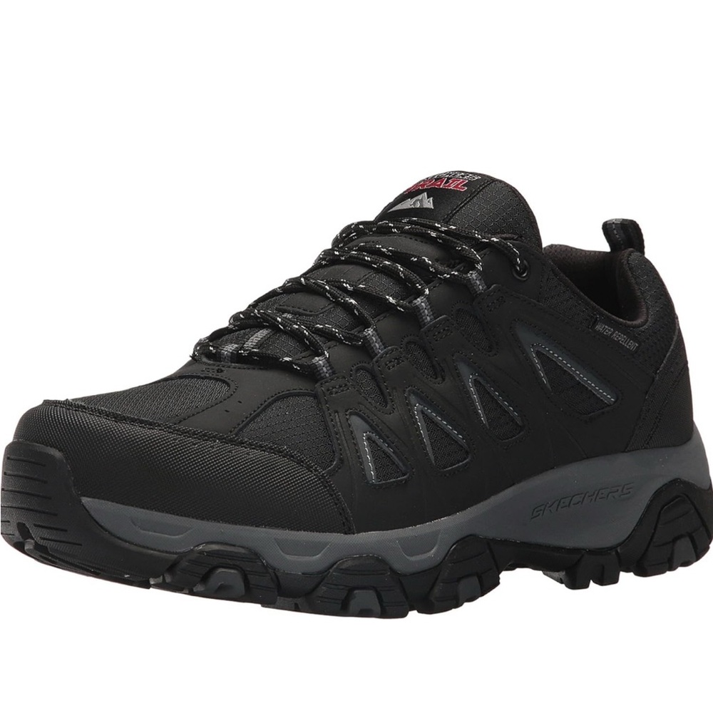 Skechers Men's Black Trail Shoes size 12. Extra Wide Fit memory foam